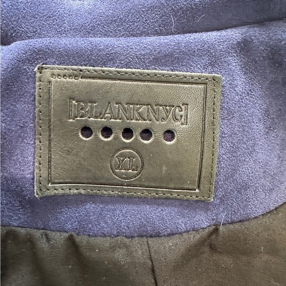 Blank NYC Blue Leather Moto Jacket - Picture 7 of 7